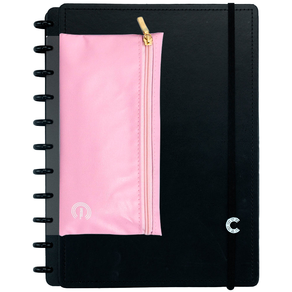 Estojo para Caderno Inteligente rosa Verso