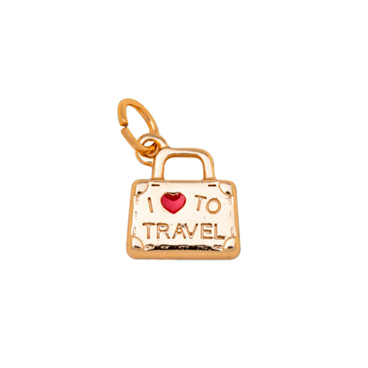 Pingente para o Caderno Inteligente fantasy I Love to Travel Embalagem Frente