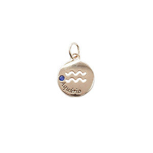 Pingente Signo para o Caderno Inteligente Aquário Verso