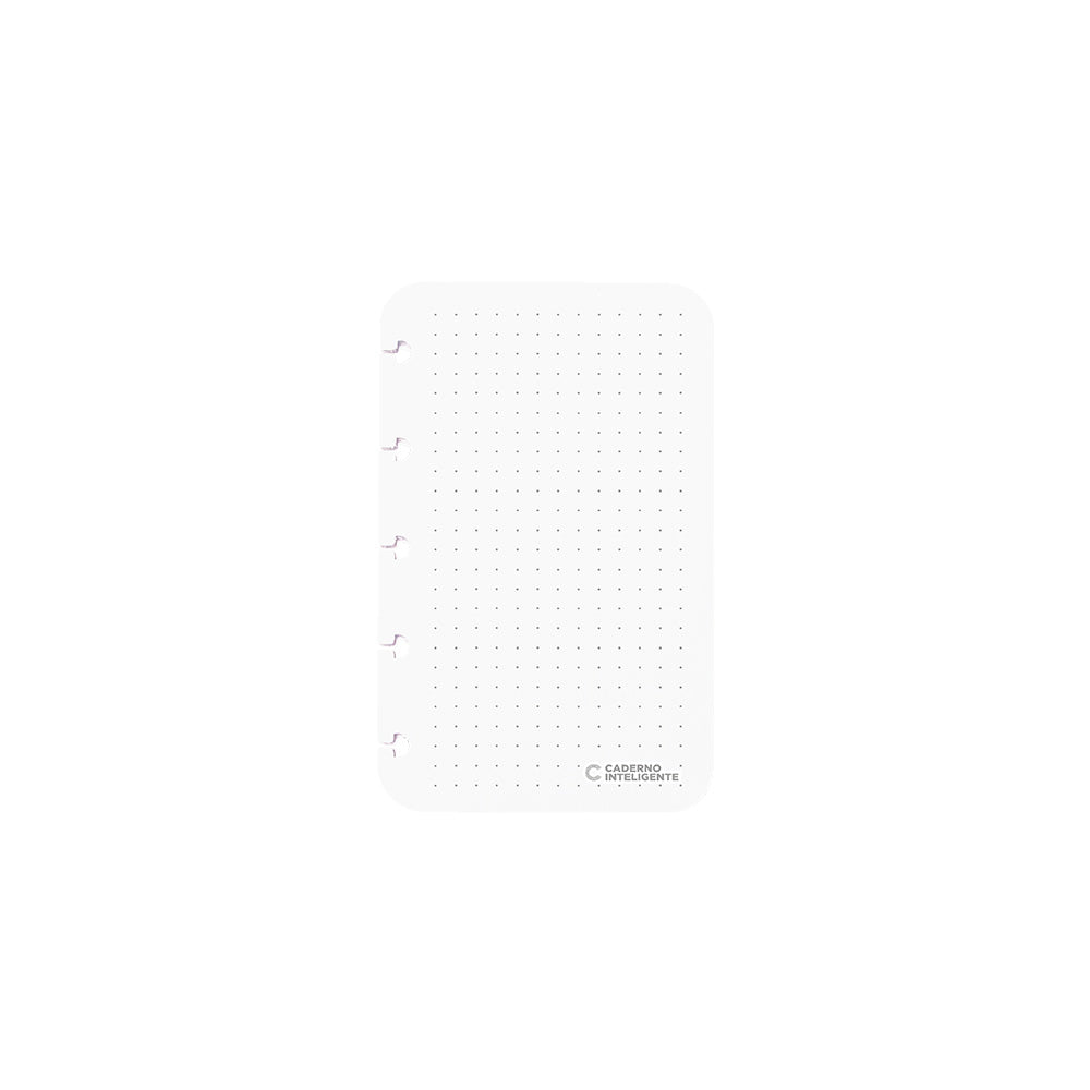 Folhas pontilhadas brancas 120g para Caderno Inteligente Inteligine Verso