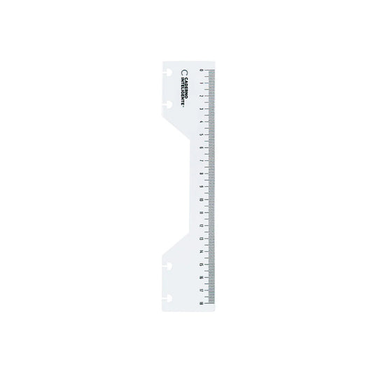 Régua para Caderno Inteligente c/18cm Embalagem Frente