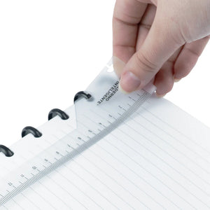 Régua para Caderno Inteligente c/18cm Verso