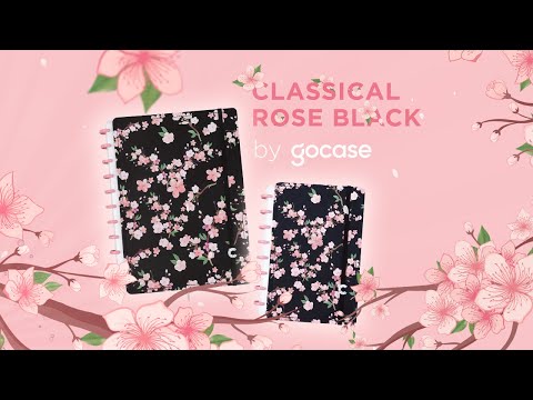 Caderno Inteligente Classical Rose Black ed. especial Gocase A5 Interior